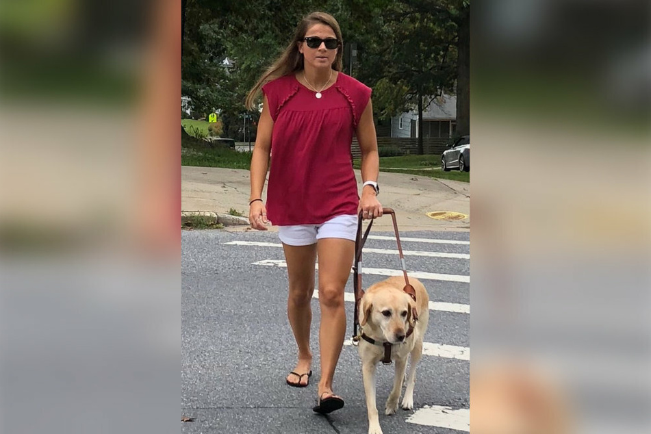 Becca Meyers has Usher syndrome and retinitis pigmentosa, which caused her deafness and visual impairment, respectively.