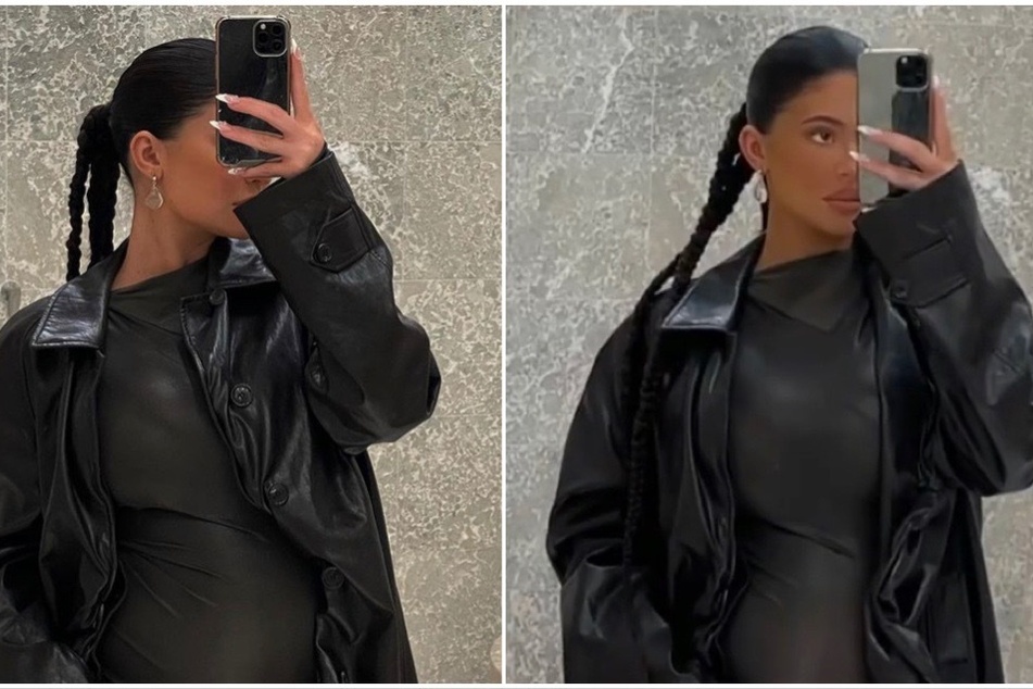 Kylie Jenner shows off date night baby bump and huge bling