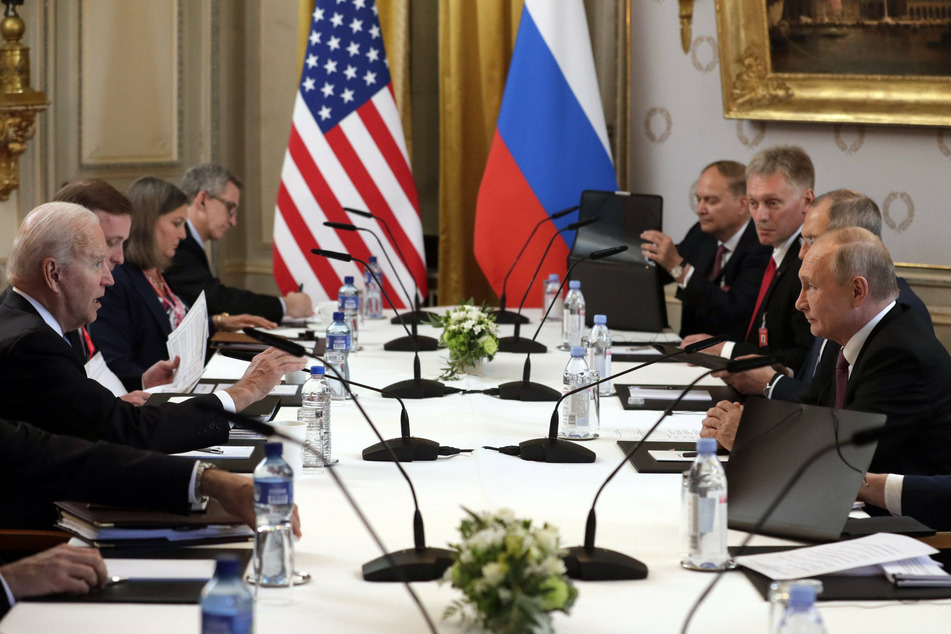 The leaders and their teams discussed arms control and human rights issues on Wednesday.