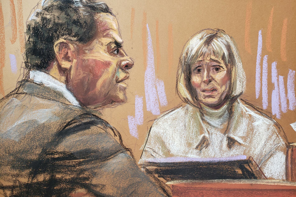 Donald Trump's attorney Joe Tacopina (l.) challenged E. Jean Carroll on many aspects of her story in an attempt to discredit it in a Manhattan court on Thursday.