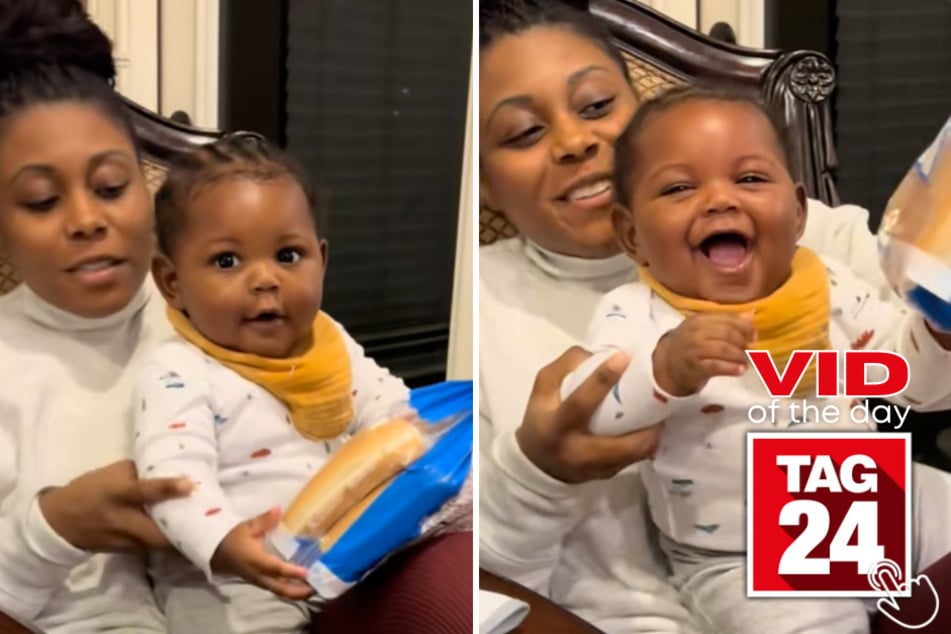 This mom turned her toddler's tiny arm into a rapid-fire punch machine and he couldn't help but belly laugh!