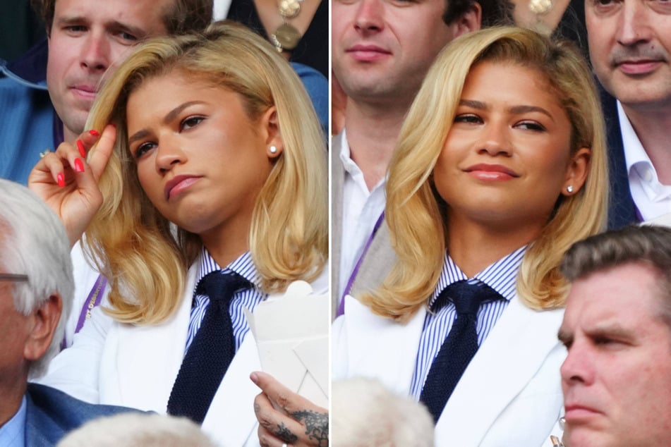 Zendaya returned to Centre Court on Sunday in another show-stopping ensemble as she attended the Wimbledon men's championship.