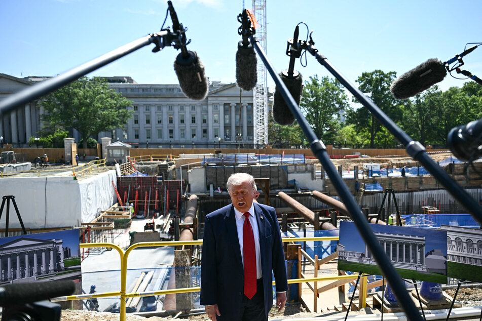 The Department of Justice on Sunday requested a federal judge lift the injunction halting progress on President Donald Trump's White House ballroom.