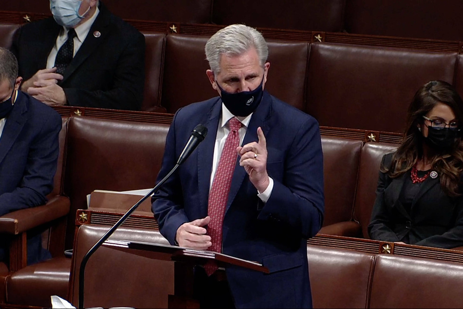 Representative Kevin McCarthy, the top Republican in the House, voted against impeachment, but held Trump responsible for the Capitol violence.