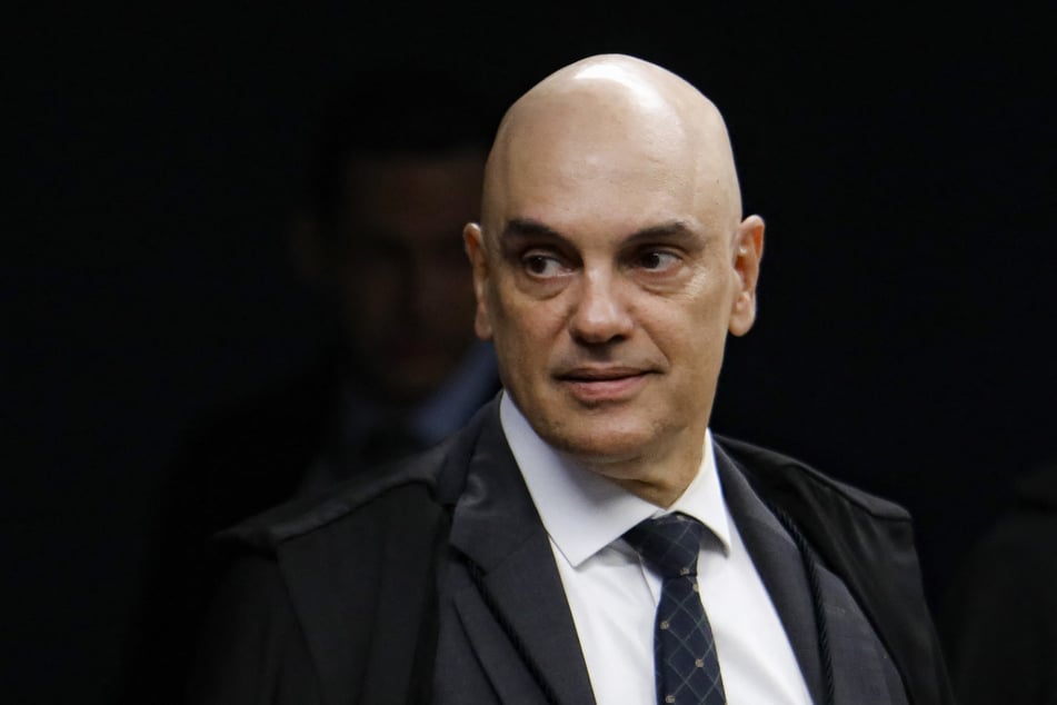 Supreme Court Justice Alexandre de Moraes gestures during a hearing at Brazil's Supreme Court after ordering house arrest for former President Jair Bolsonaro in Brasilia on Tuesday.