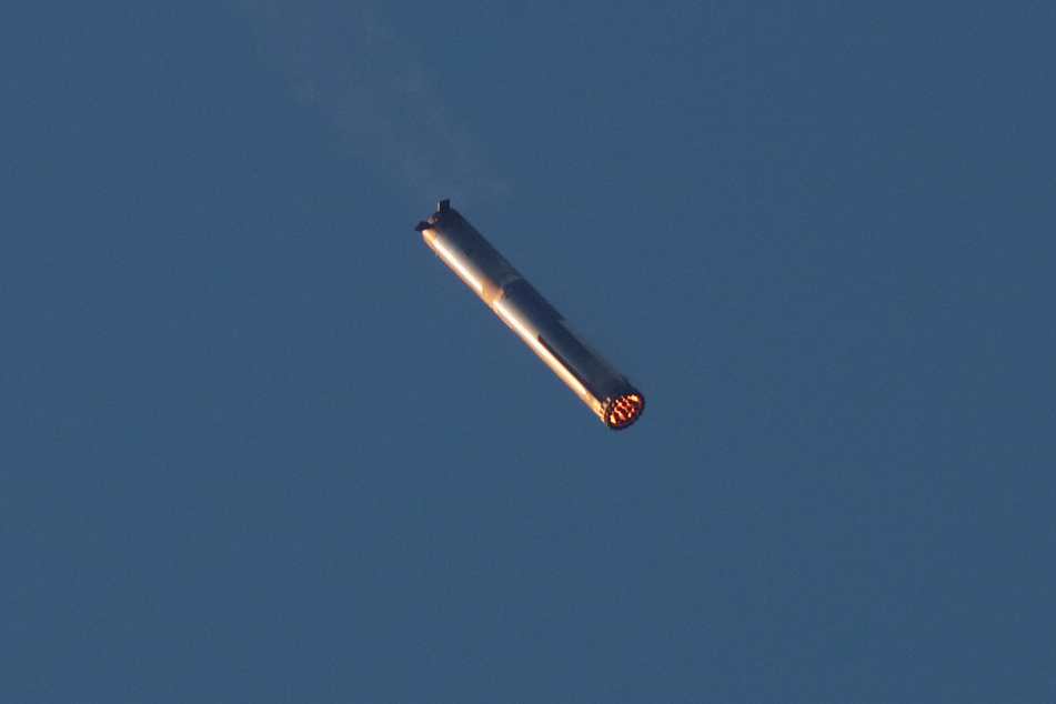 Starship's Super Heavy booster, which is 233 feet tall, was returned to the same pad from which the rocket was launched.