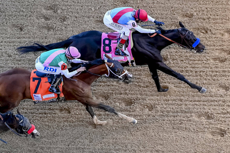 Bob Baffert won his seventh Kentucky Derby with Medina Spirit (8) on May 1.
