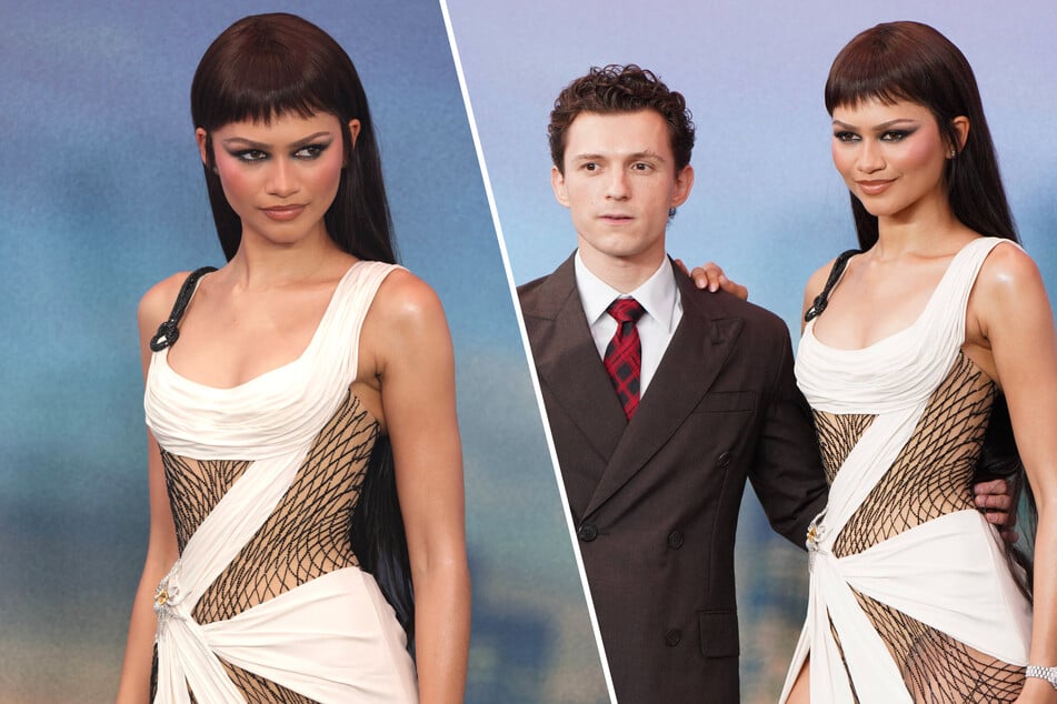Zendaya rocks bold spider-inspired 'fit for latest Brand New Day press event with Tom Holland