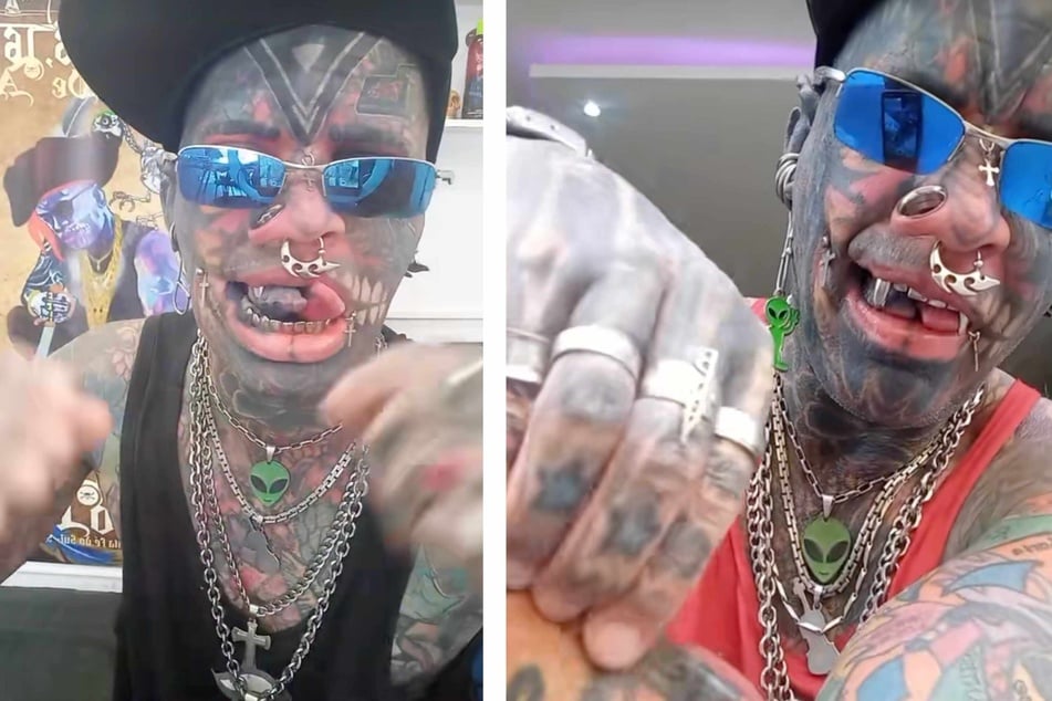 Marcelo de Souza has multiple viral hits on TikTok showing off his body modifications.