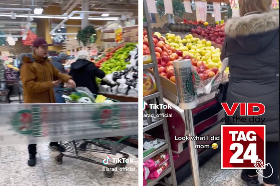 Viral Video of the Day for April 8, 2023: Super supermarket prank