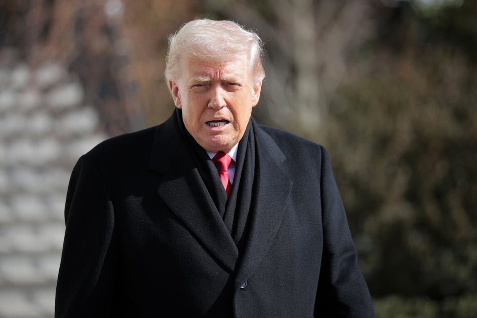 President Donald Trump departs the White House on January 27, 2026 in Washington, DC.