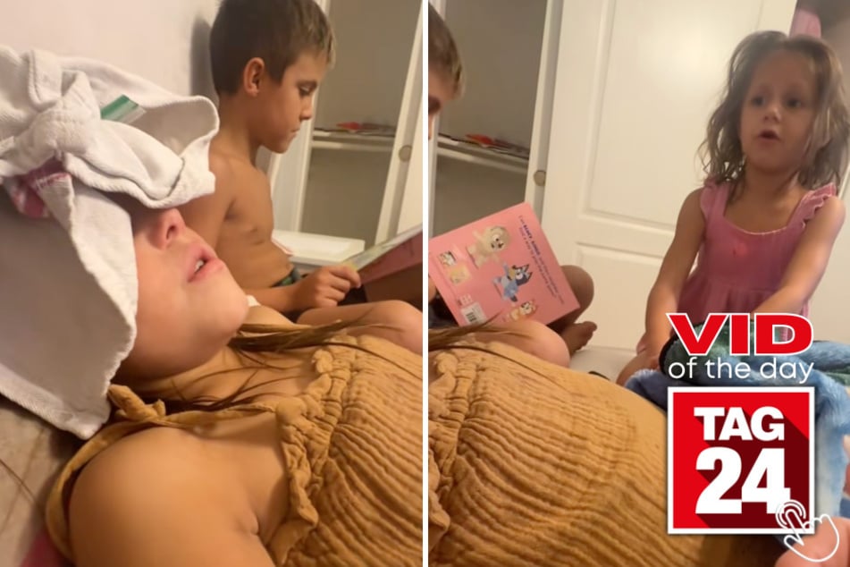 This little girl's first headache turned into a full-blown family crisis, and viewers can't help but laugh at the chaos.
