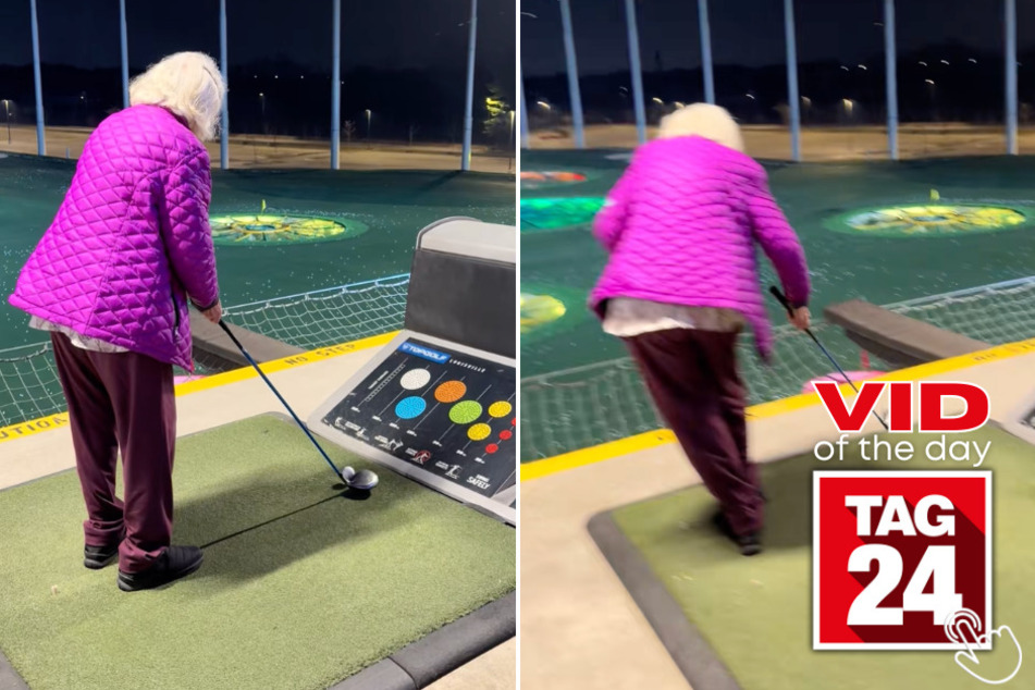 This grandma's first Topgolf experience did not go as planned!