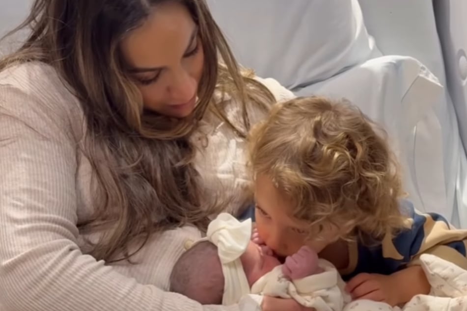 Fifi Furrha and her son welcome the new baby.