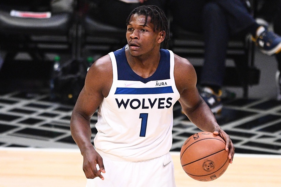 Timberwolves Forward Anthony Edwards scored 25 points against the Nets on Sunday night.