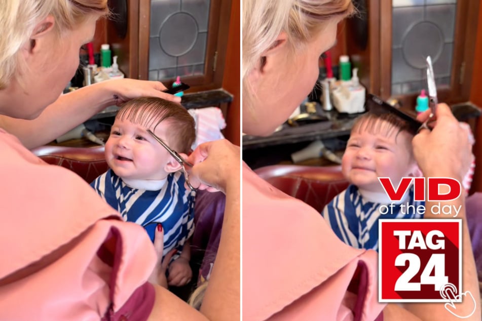 This baby just had the cutest first haircut ever at Disney!