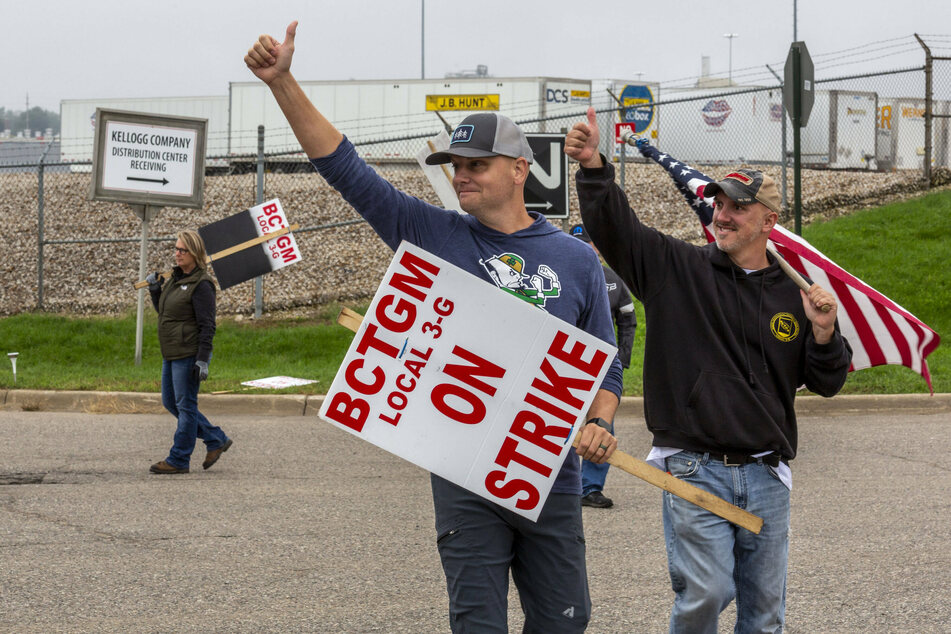 Kellogg's workers at four plants have been on strike since October.