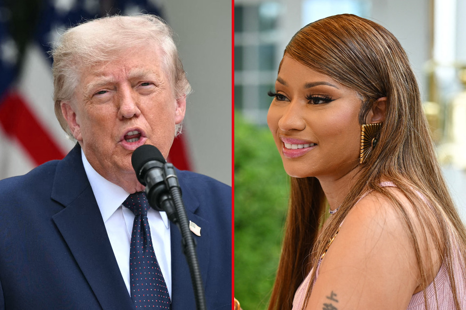 Trump awkwardly gushes over MAGA-supporting rapper Nicki Minaj in rambling speech: "So respected and so hot"