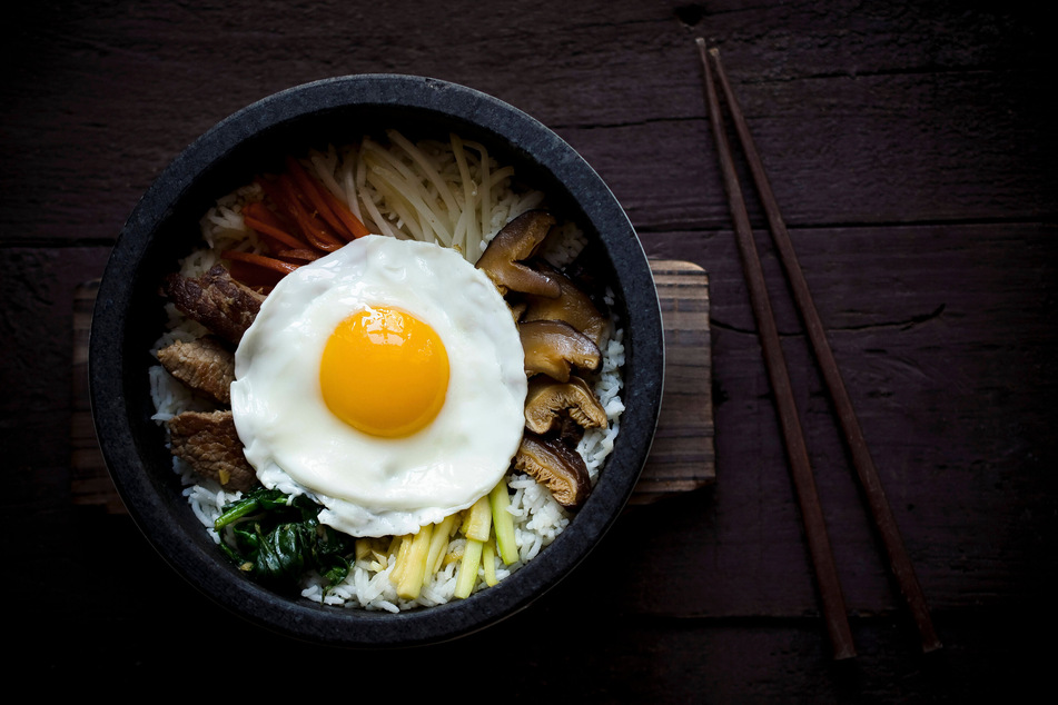 If you don't like the idea of a raw egg, use a fried egg with our bibimbap recipe.