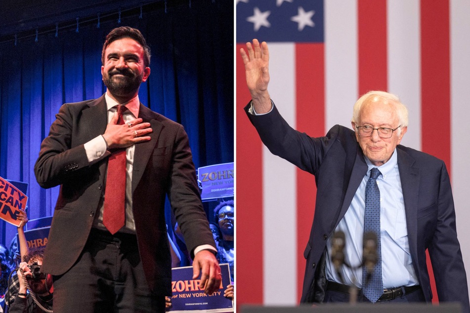 Vermont Senator Bernie Sanders (r.) announced he has endorsed Zohran Mamdani to be the next mayor of New York City.