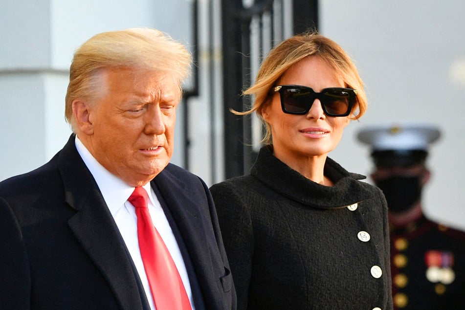 Melania Trump (r.) and Donald Teump appear together. Melania will reportedly not be attending a midterm convention event to support her husband and Republicans next week in Dallas.