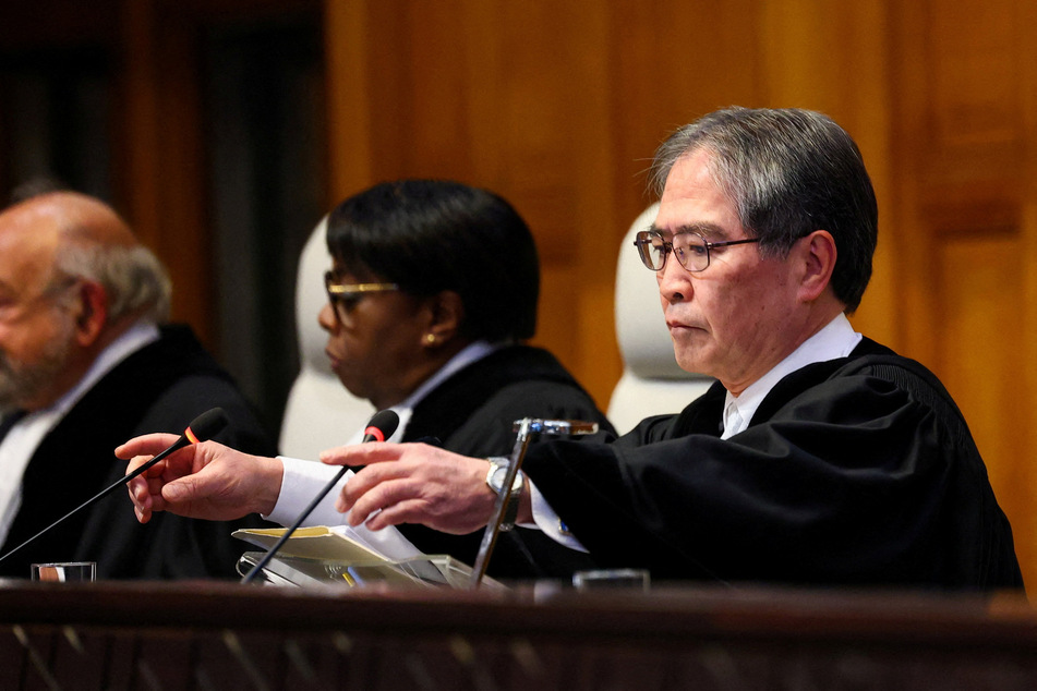 International Court of Justice President Yuji Iwasawa delivered an advisory opinion ordering Israel to facilitate the entry of aid into Gaza.