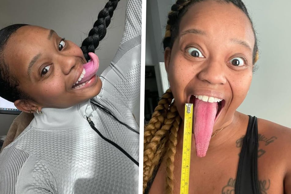 Chanel L. Tapper has the longest tongue of any woman in the world!