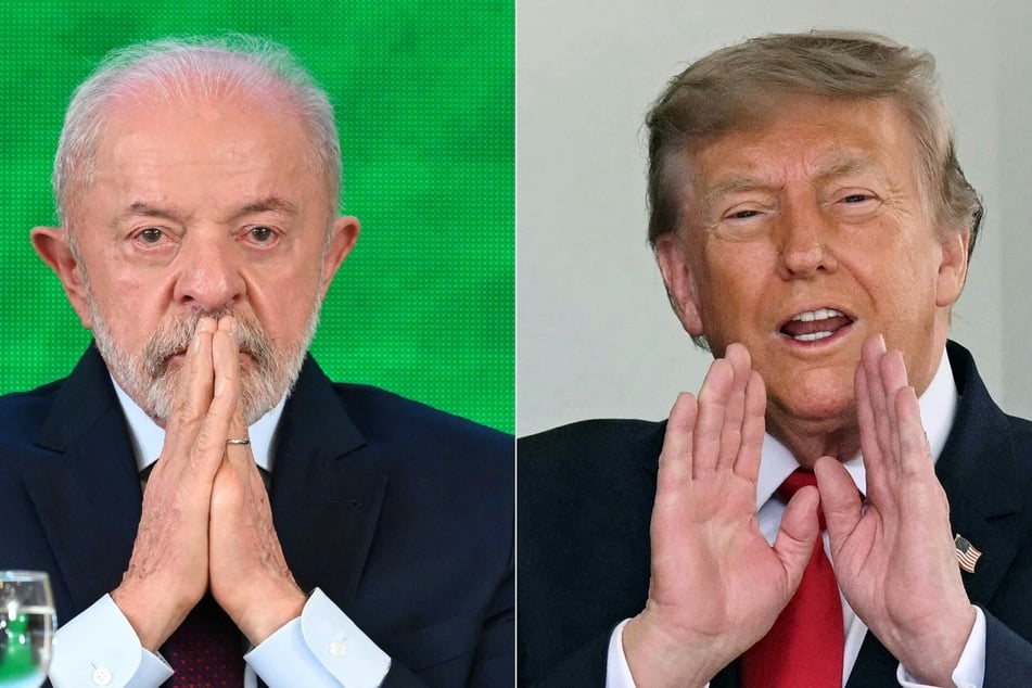 Brazil's President Luiz Inacio Lula da Silva (l.) slammed the Trump administration's revocation of its ambassador's visa as a "deliberate escalation of hostile measures."