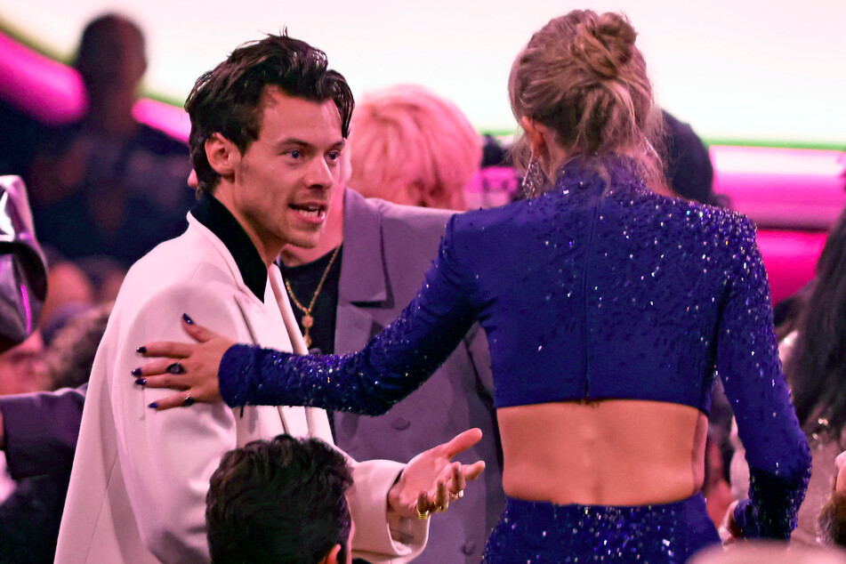 Swifties have speculated that Question...? is actually about Taylor Swift's brief relationship with Harry Styles (l).