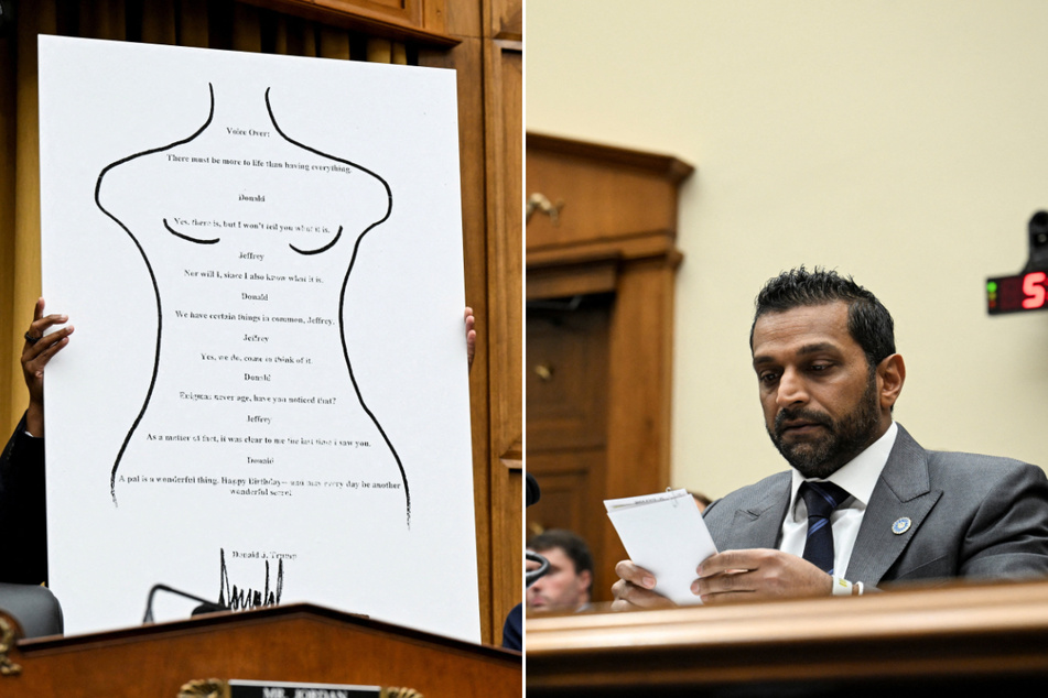 Patel suggests FBI will investigate Epstein estate over "forgery" of Trump's signature