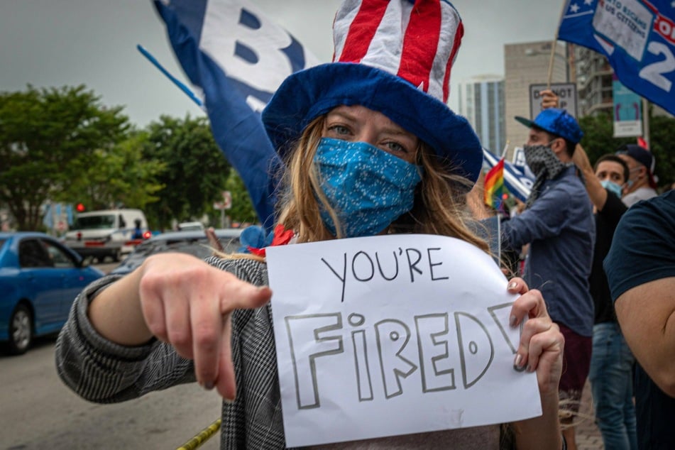 Revellers gathered in New York, Philadelphia, Washington, and Miami, among others, to celebrate Trump's defeat.