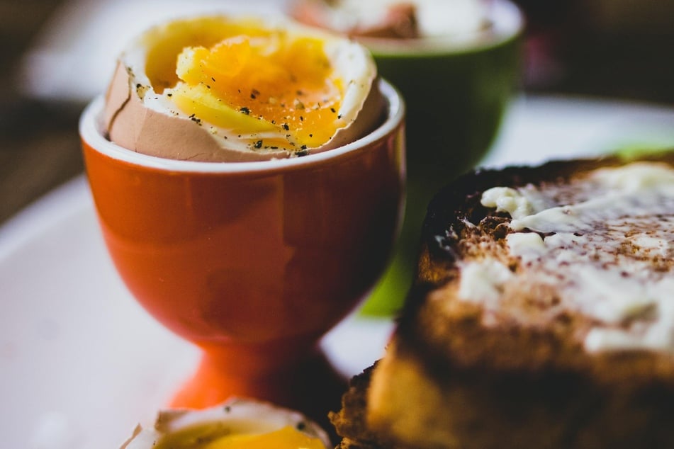 About one in 10 eggs ends up cracking in the boiling water.