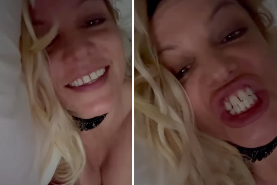 Topless Britney Spears puzzles fans with bizarre video