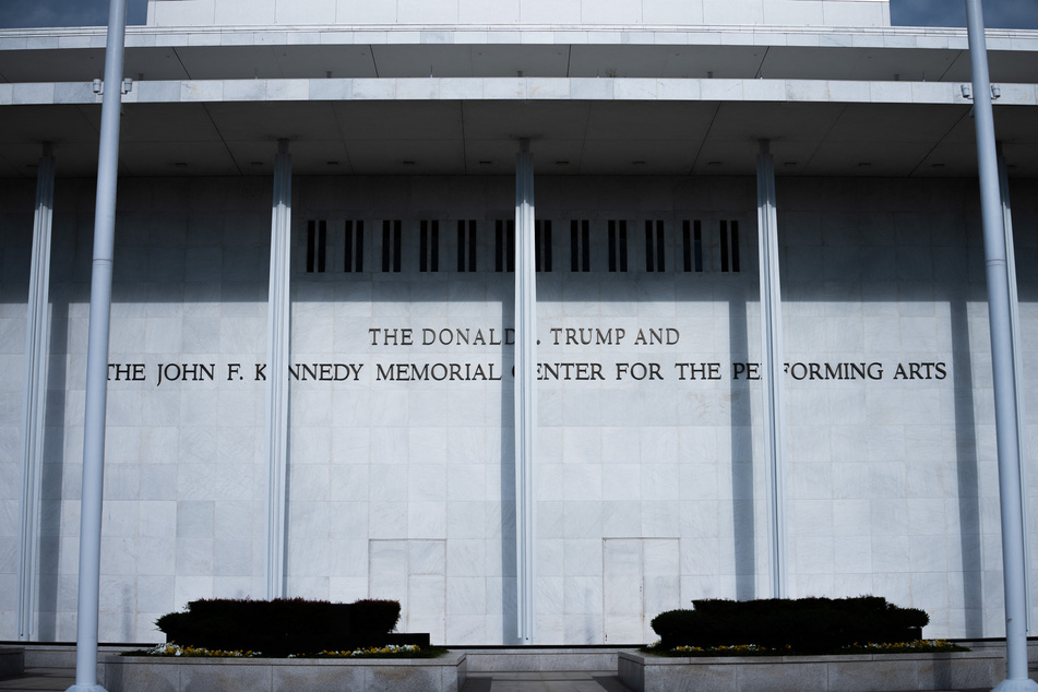 The John F. Kennedy Memorial Center for the Performing Arts facade is seen on Satuday in Washington, DC.