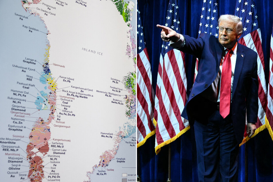 President Donald Trump is "discussing" military options for seizing the Danish autonomous territory of Greenland.