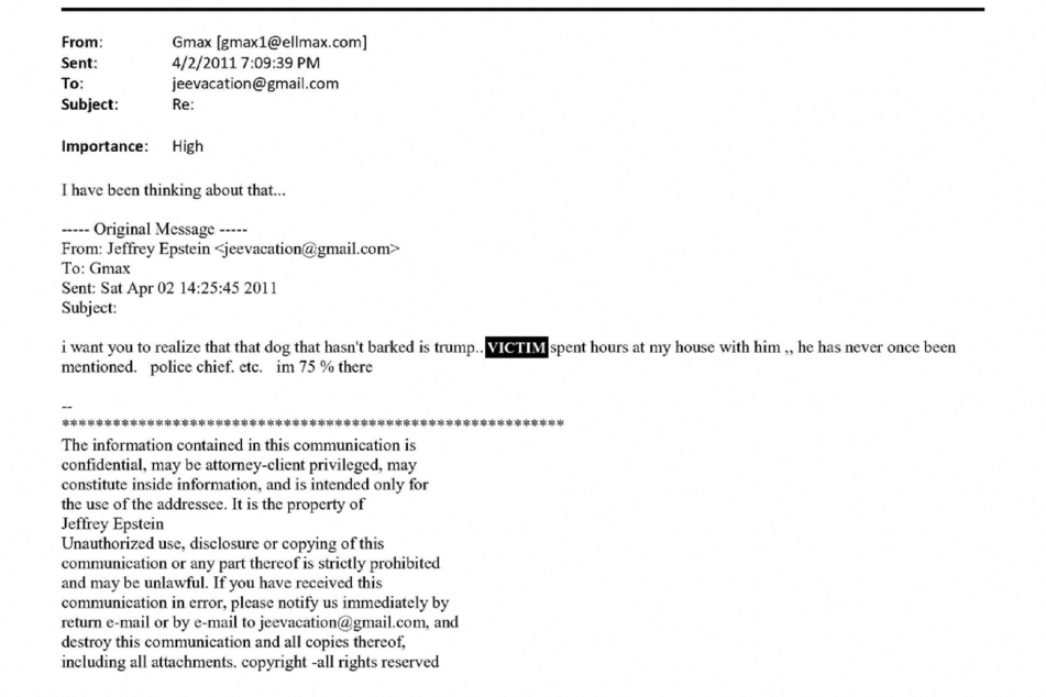 A newly released email from disgraced late financier and sex offender Jeffrey Epstein references President Donald Trump.