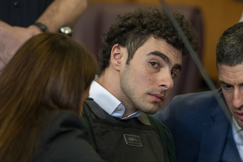 Luigi Mangione, accused killer of US insurance CEO Brian Thompson, attends a hearing at the Manhattan Supreme Court in New York City on February 21, 2025.