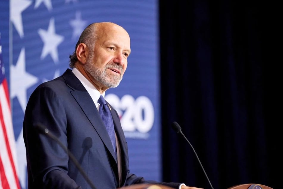 Howard Lutnick speaks to the press following the G20 Innovation Ministerial in Chapel Hill, North Carolina, on September 2. The whistleblower who covered alleged connections between Lutnick and Jeffrey Epstein has died by what authorities say was suicide.