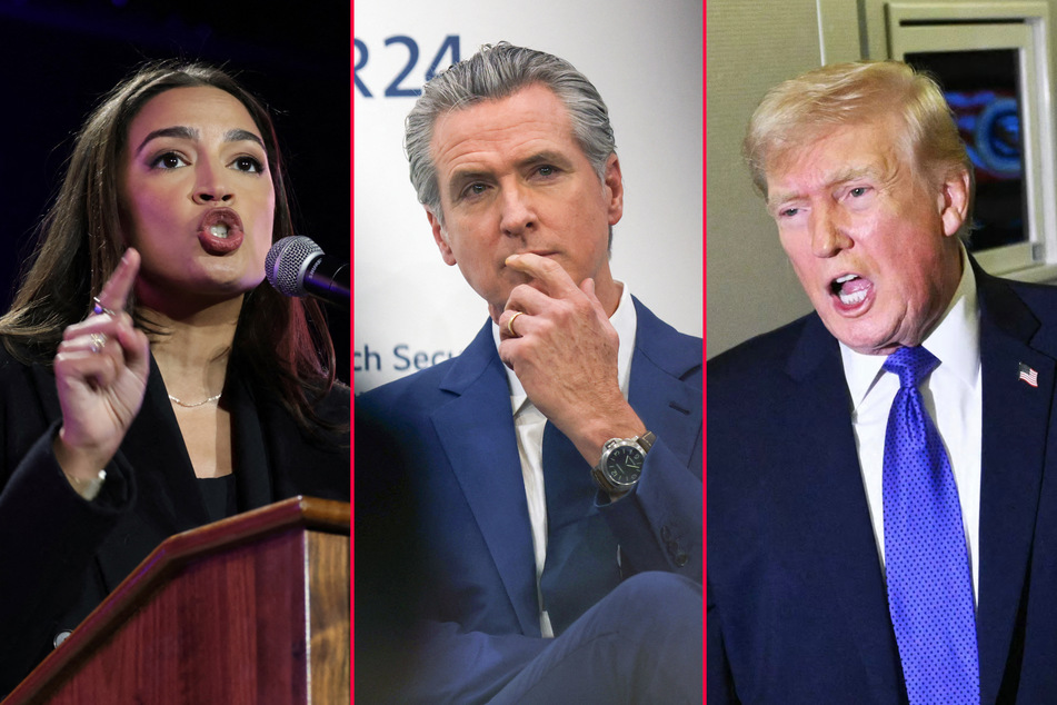Trump calls AOC and Gavin Newsom "incompetent" after high-profile Munich appearances
