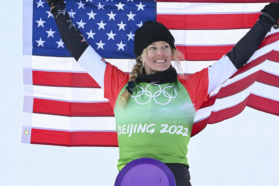 Winter Olympics: Lindsey Jacobellis wins gold and redemption in snowboard cross
