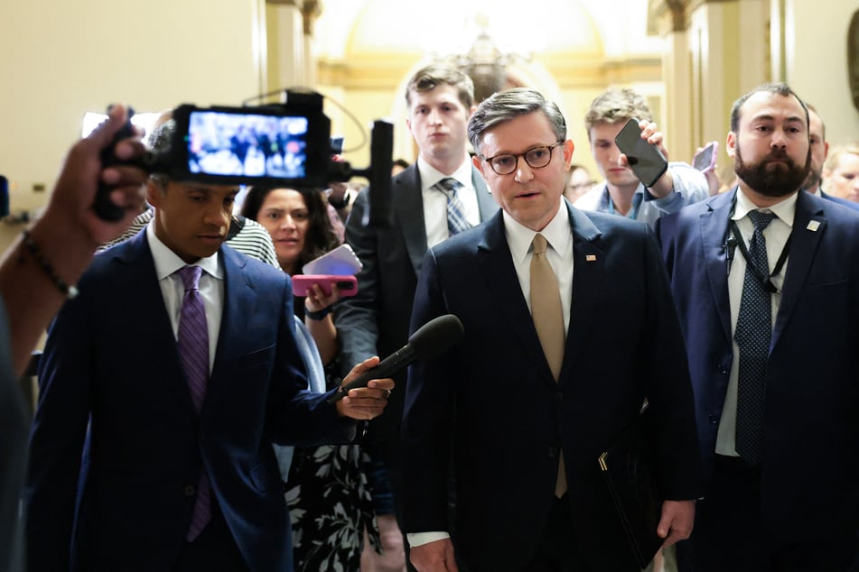 Republican speaker Mike Johnson sent members home after losing control of the House of Representatives to a small group of GOP hardliners.