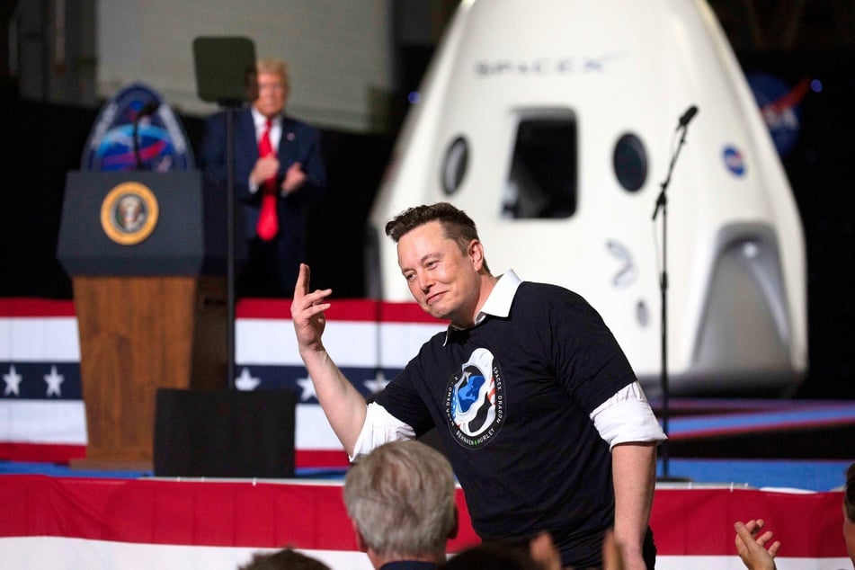 Elon Musk (pictured) recently denied reports that his SpaceX company is fighting to win a contract to build a missile defense system for President Donald Trump.