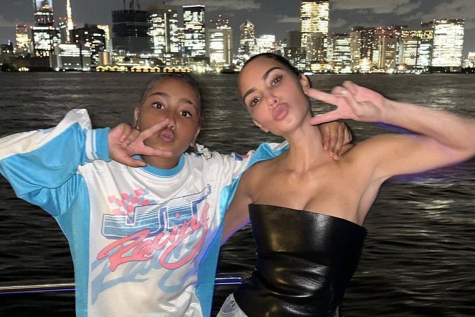 Miss Westie? Kim Kardashian's daughter North West (l) had apparently revealed her rap moniker.