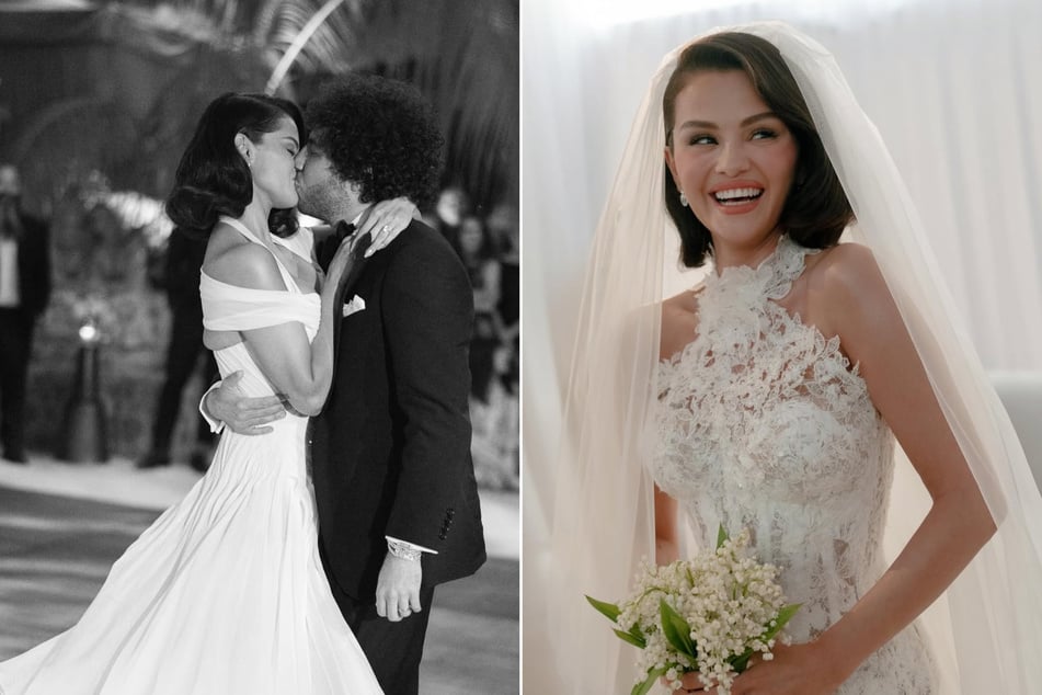 Selena Gomez shows off all three of her stunning bridal gowns in new wedding snaps