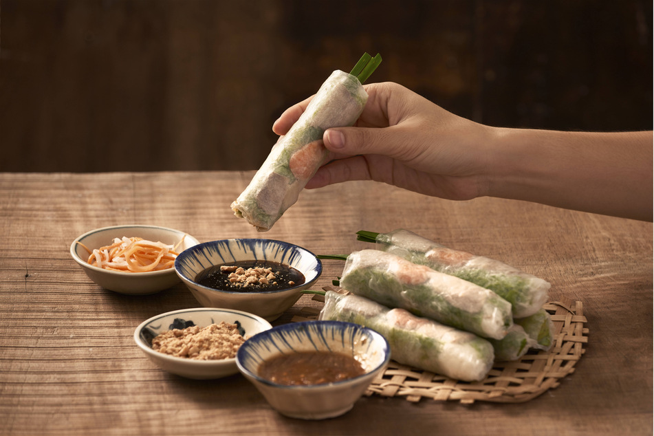 You should always serve summer rolls with a yummy dipping sauce!
