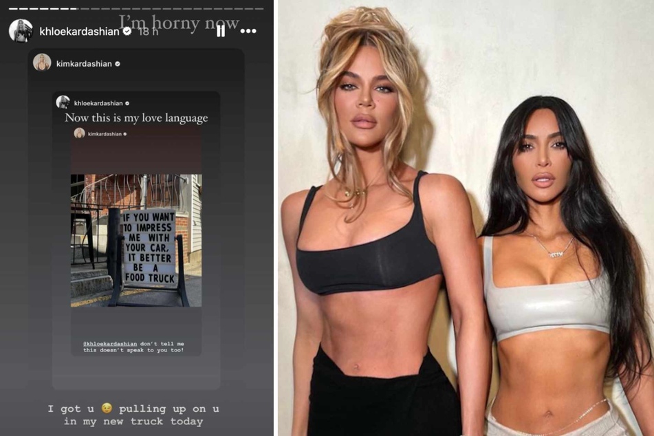 Kim and Khloé Kardashian reveal surprising love language: "I'm horny now"