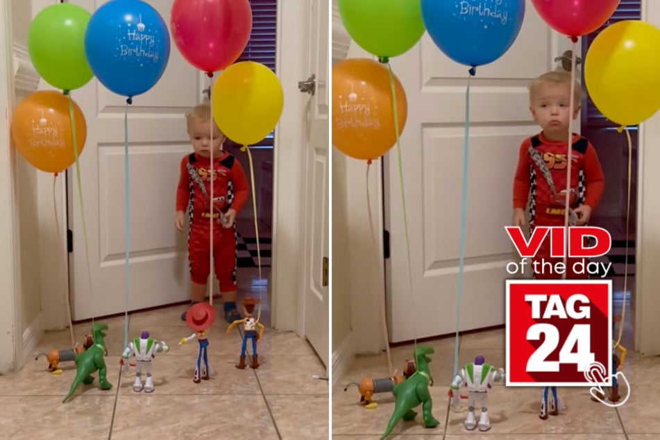 Viral Video of the Day for July 4, 2025: Toddler has priceless reaction to Toy Story characters' birthday surprise!