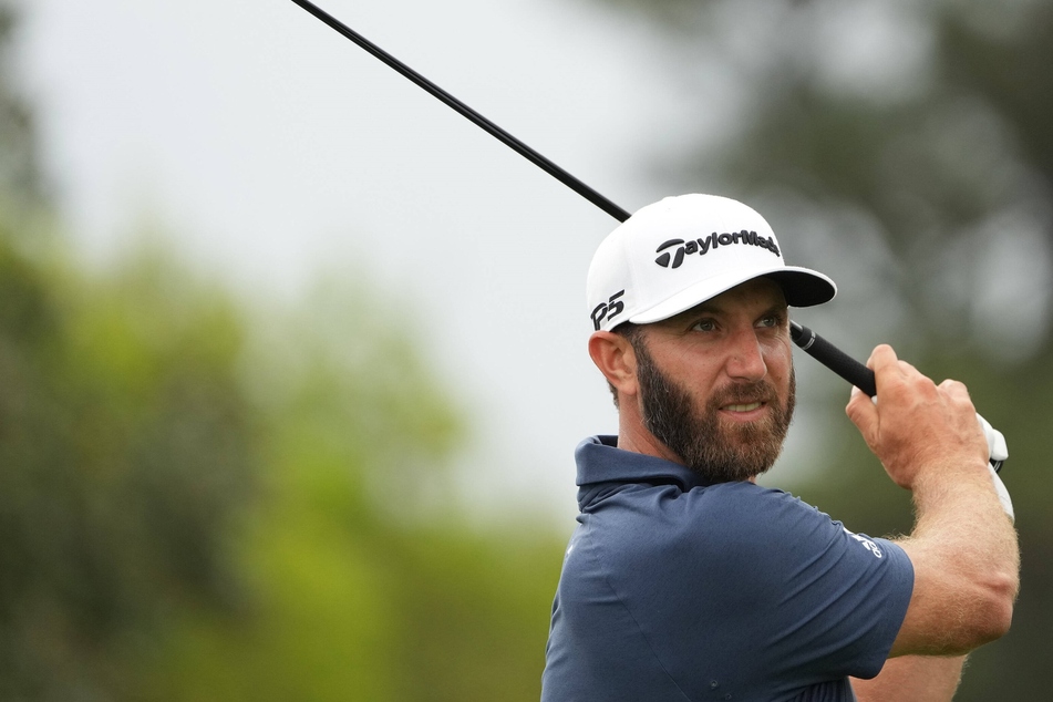 Dustin Johnson during Round Two of the 2021 Master's