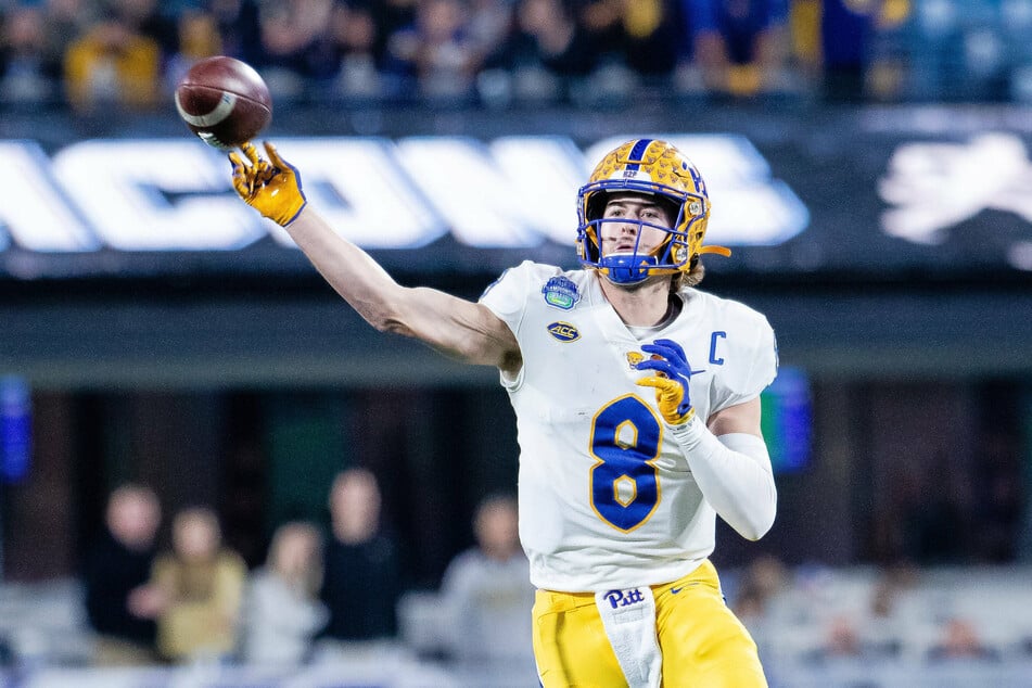 Panthers quarterback Kenny Pickett threw two touchdowns against Wake Forest on Saturday night.