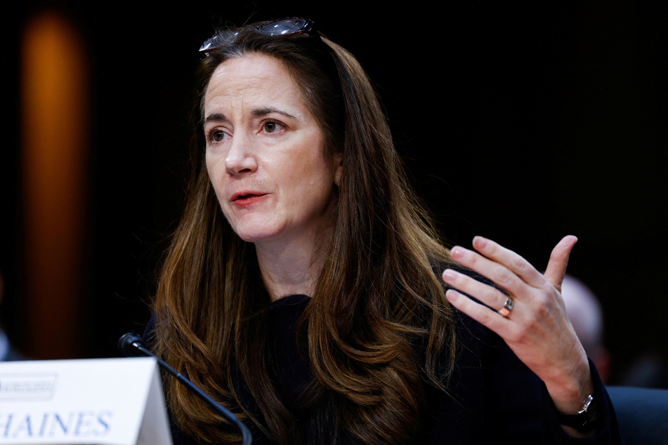Director of National Intelligence Avril Haines testifies during a Senate Intelligence Committee hearing on worldwide threats to American security.